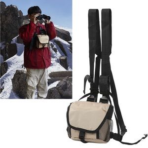 Binoculars Storage Bag Multifunctional Adjustable Strap Multiple Pockets Design